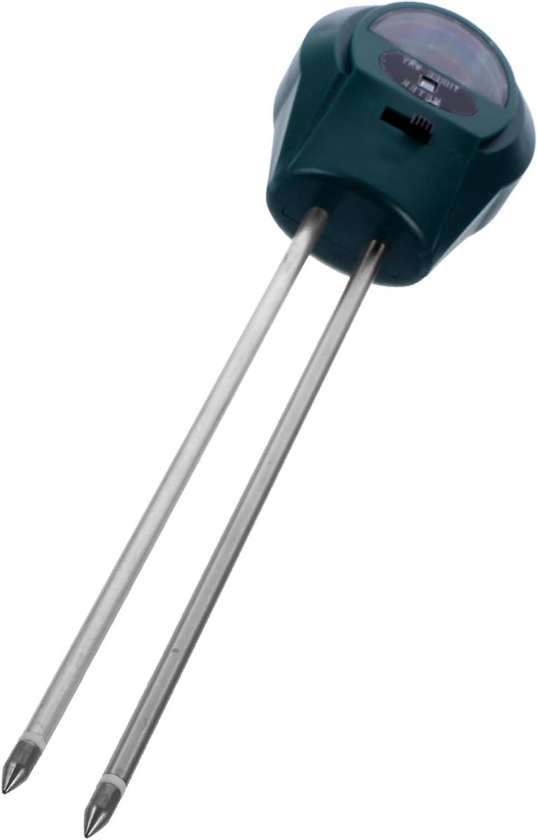 Bodemtester - Vochtmeter PH meter - Plantenverzorging - Meet Vocht Licht PH - 25 cm - Groen