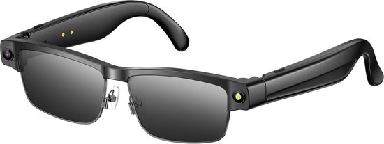 Taishengda-AI Slimme Bluetooth Zonnebril met Camera – 8MP HD / 1200P Gestabiliseerde Video & Foto | Realtime Vertaling | Bellen en Muziek | Spraakbesturing voor Buiten en Reizen