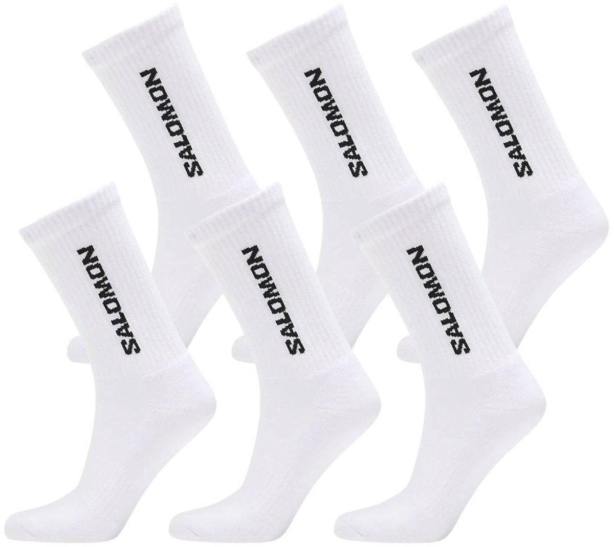 Salomon Everyday Crew Socks 6-Pack Sokken Wit
