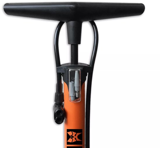 LYNX - Fietspomp met drukmeter -12 bar/174 psi - Grijs van Lynx. — afbeelding 5