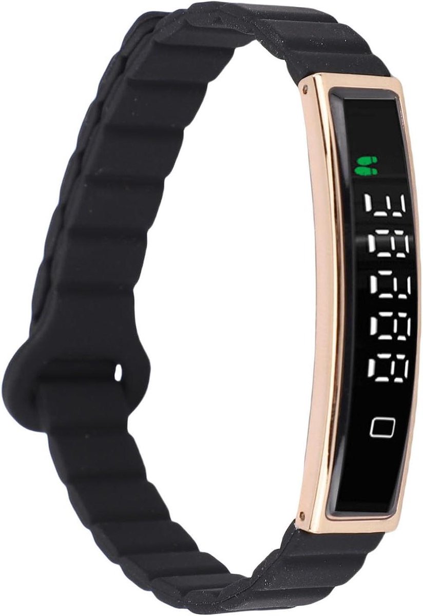 Slimme Polsband - Fitness Tracker - Gezondheid Monitoren - Meerdere Sportmodi - 26 x 8 x 2 cm - Zwart