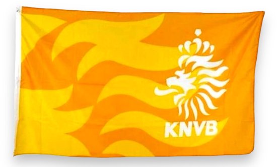 De OranjeFan Oranje vlag XXL / EK 2024 / 150 x 90 cm / oranje feestartikelen / oranje decoratie / oranje versiering