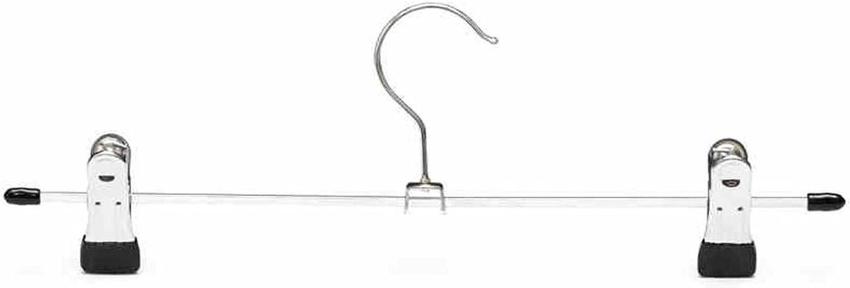 Metalen Broekclips - Broekhangers Clips - Garderobe Ordenen - Antislip Grip - 33 x 11 cm - Zilver
