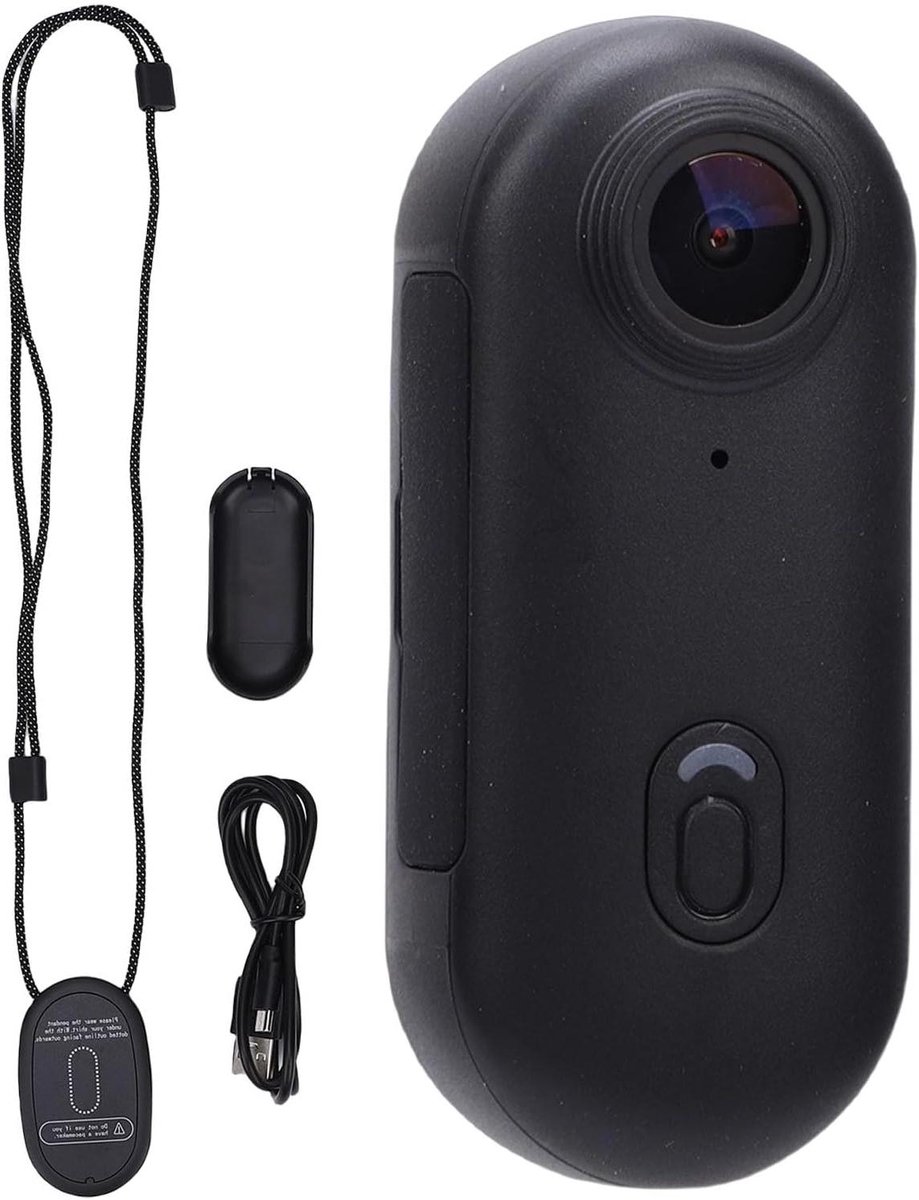 VBESTLIFE 4K Mini-actiecamera, Draagbare Duim POV Bodycam, Waterdichte Draagbare Videorecorder, Magnetische Sport DV voor Fietsen, Huisdieren, Vlog