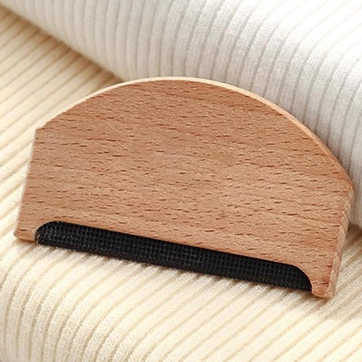 Pilling Kam Houten, Hout Wasbare Pluisverwijderaar, Wasbare Handmatige Schraper, 7,7x4,5 cm, Voor Kleding Huisdier Haar Jas Puin Verwijderen Reinigingsgereedschap Winter Herfst Thuis.