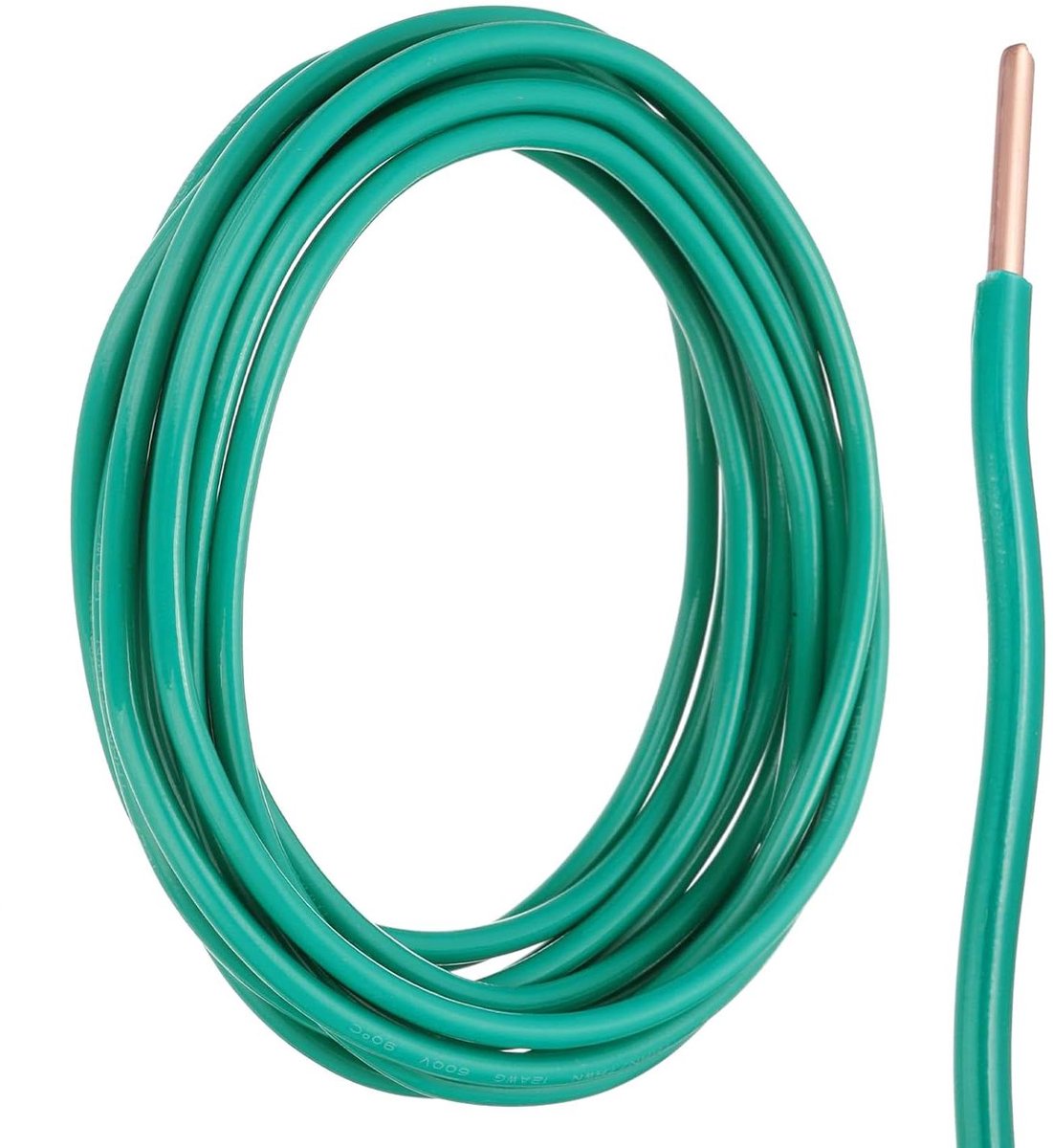Elektrische Draad - Massief Koper - Elektrische Aansluitingen - UL Gecertificeerd - 12 AWG - Groen