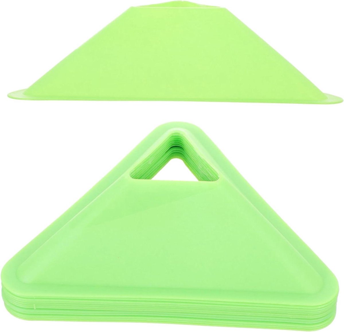 Trainingskegels - Sport Markers - Vaardigheid Verbeteren - Lichtgewicht Duurzaam - 20 Stuks - Groen