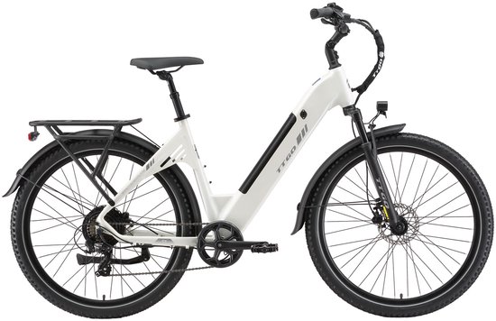 TTGO C5 E-bike - 25 km/u - 27.5inch - 90km actieradius - 250W motor - 48V 13.5Ah accu - 70NM - wit van TTGO — afbeelding 2