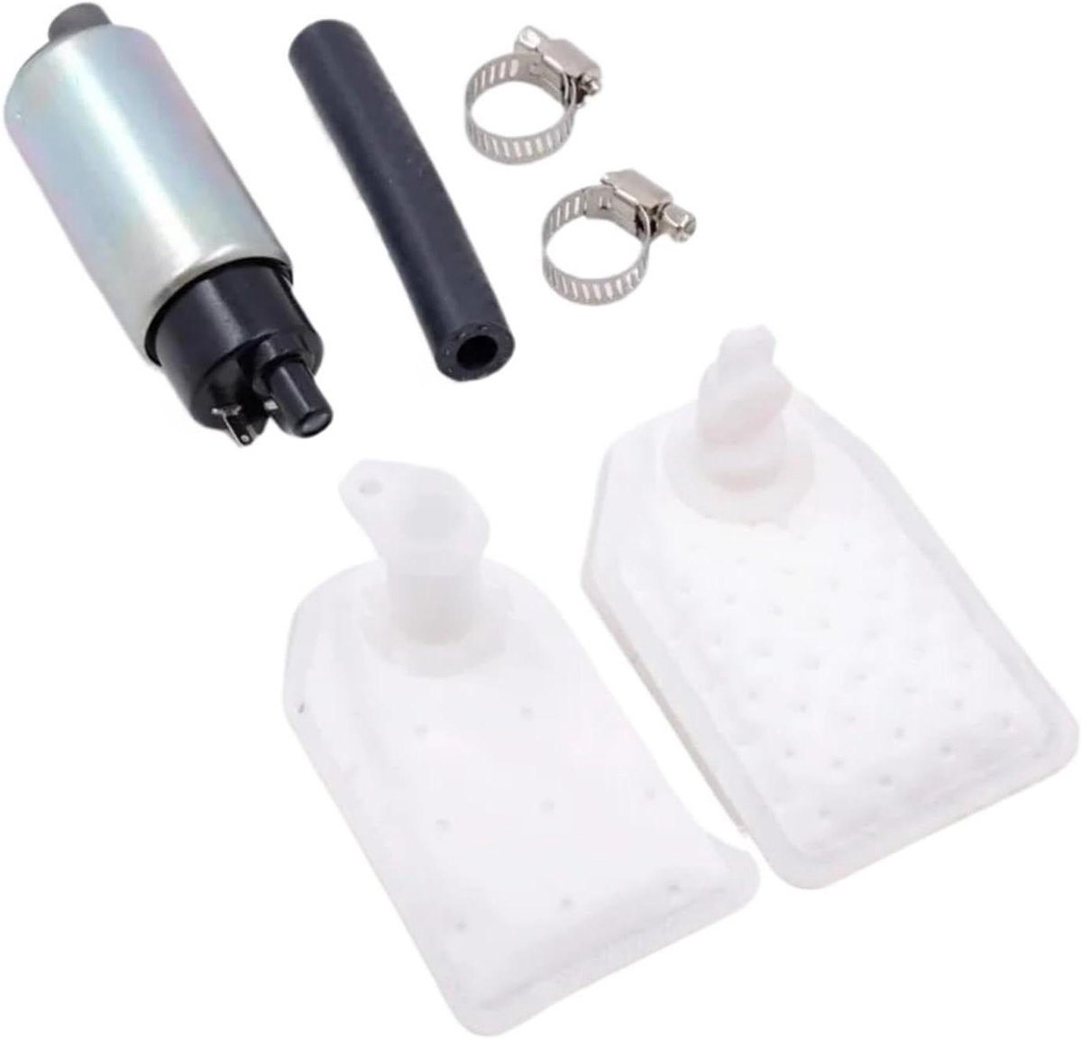 Motorfiets Brandstofpomp - Reserveonderdeel - Betrouwbaar Rijden - Constante Brandstoftoevoer - 30 Mm - Zilver