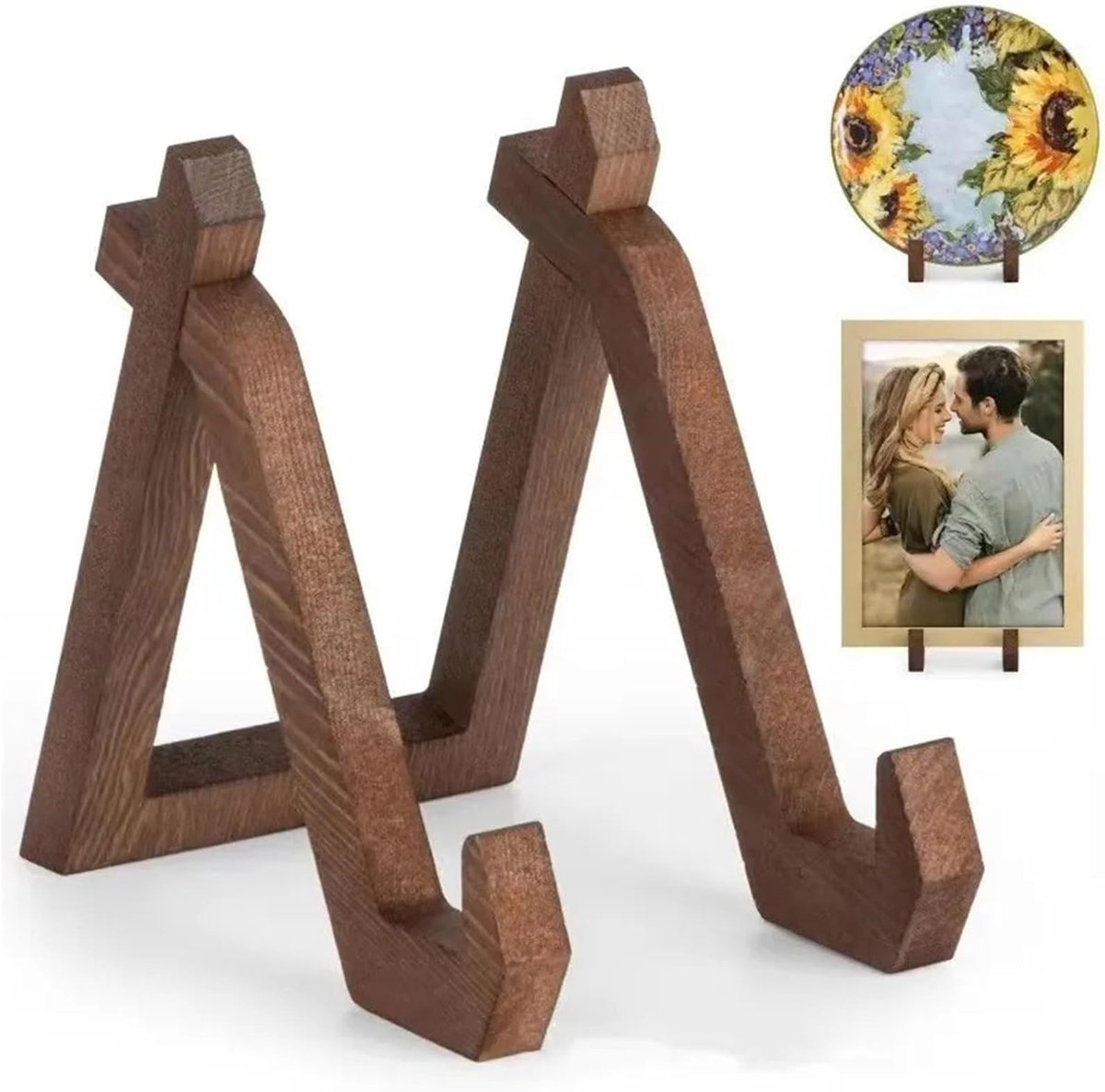 Kookboekhouder - Boeken Houder - 10.2x16.5x15.2cm - Multifunctionele Boekenstandaard - Kookboekhouder - Kookboek Standaard - Compact en Duurzaam - Universeel - Hout - bruin - Kookboek Standaard - Boekensteun — cadeau in Cadeau-ideeën - foto 5
