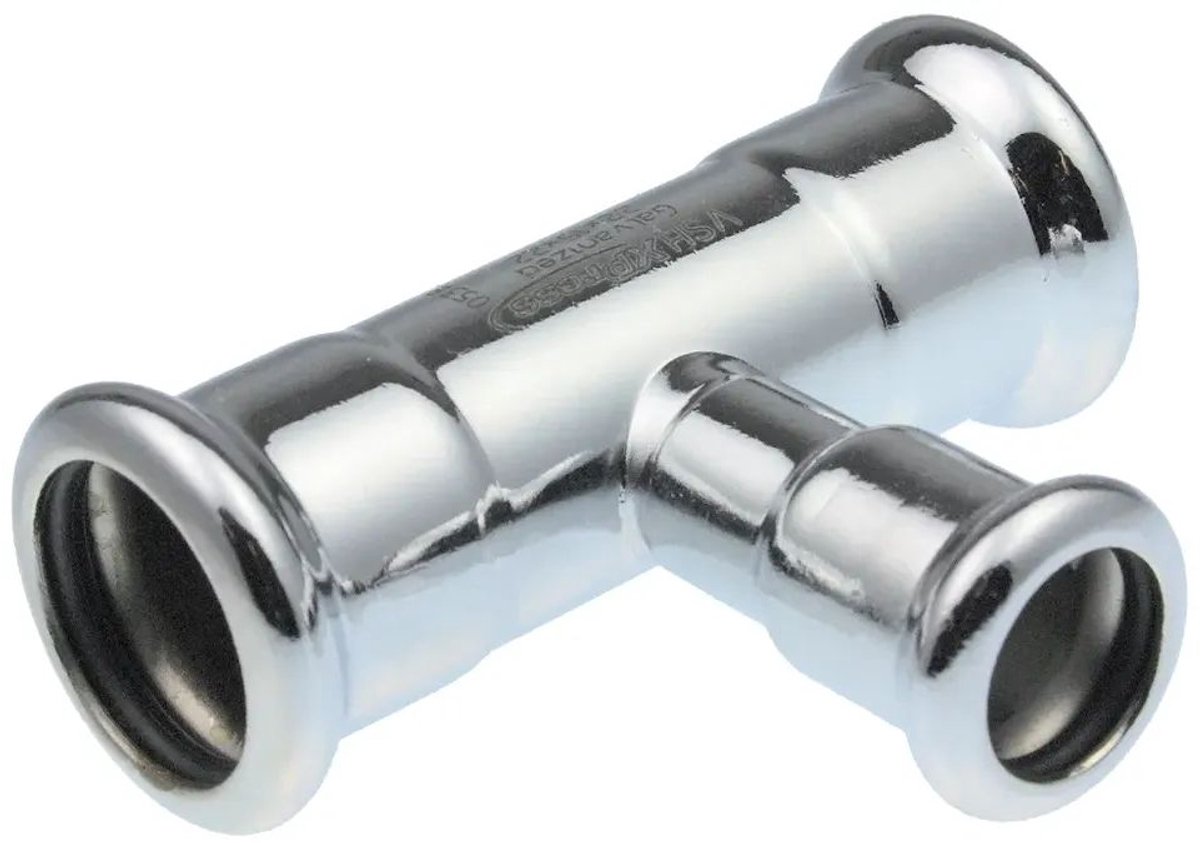 VSH XPress C-Staal T-stuk verloop i/i/i 108x88,9x108 Type C1415, 6206497