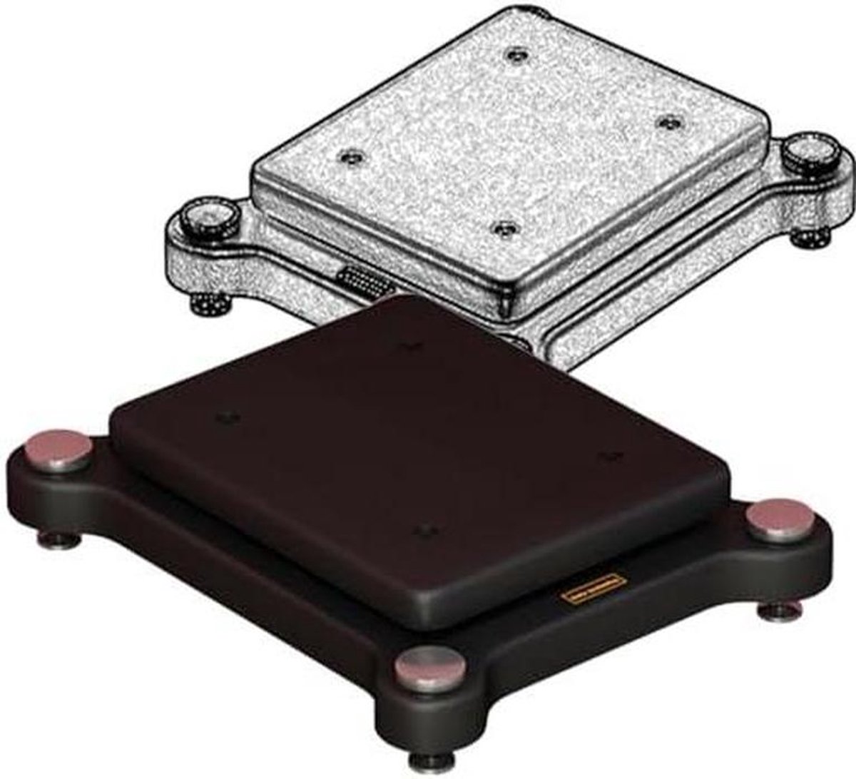 Audio Rack Stand - Luidspreker Platform - Audio Verbetering - Schokabsorberend Ontwerp - 30-35cm - Zwart