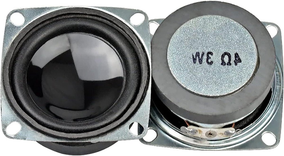 Mini Speakers - Audio Tweeters - Muziek Luisteren - Draagbaar Geluid - 52mm - Zwart
