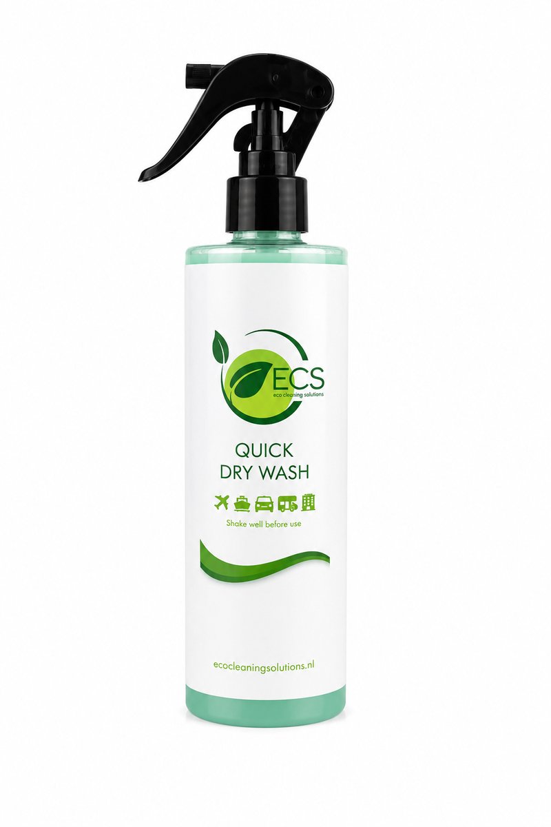 ECS Quick Dry Wash – Waterloze Autowas – Reinigt, Beschermt & Polijst in Één Stap – Nano Wax met Hoogglans Effect – 500ml
