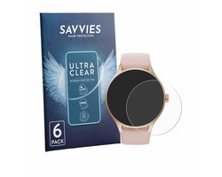 Savvies - Screenprotector voor Woneligo Smartwatch 1.57" - Folie Beschermfolie transparant 6 Stuks
