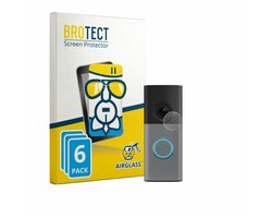 Screenprotector 6 Stuks voor Ring Wired Video Doorbell Beschermglas transparant