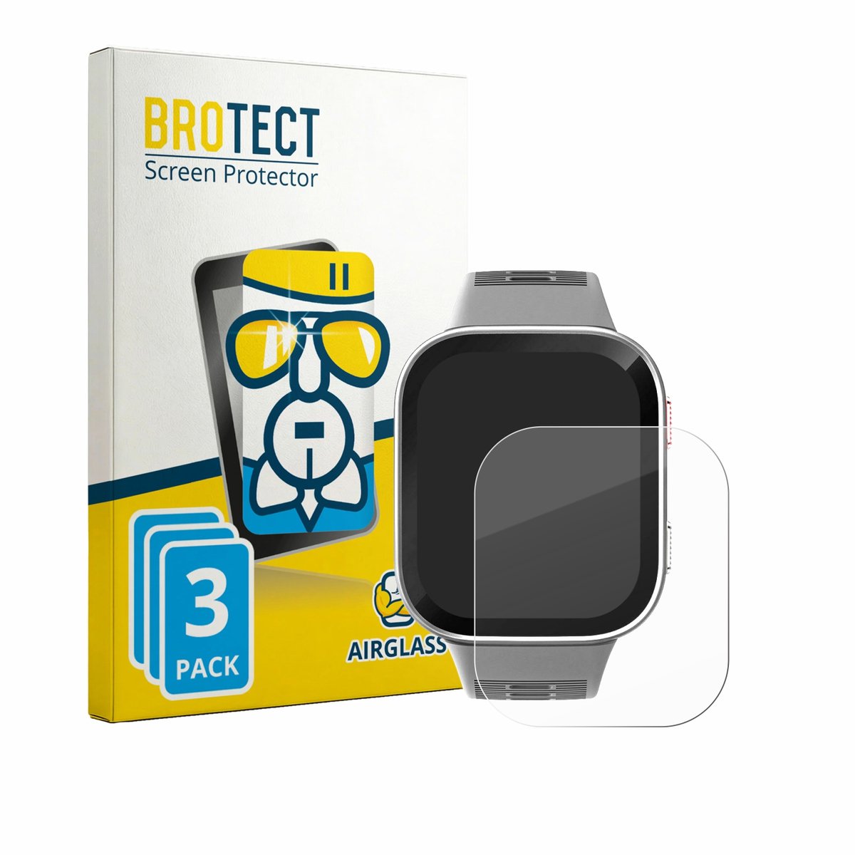 Screenprotector 3 Stuks voor Amazfit Bip Max Beschermglas transparant
