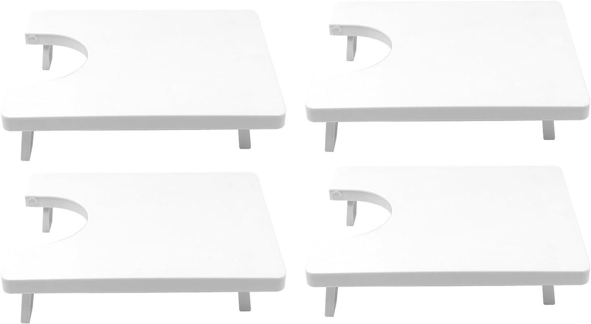 Naaimachine Tafel - Uitbreidingsbord Naaimachine - Grotere Projecten - Lichtgewicht Ontwerp - 25.5 x 20.5 cm - Wit