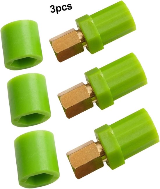 Pasta Roller Koppeling - Reparatieset Keukenmachine - Zelf Pasta Maken - Messing Materiaal - 3 Stuks - Groen — afbeelding 4