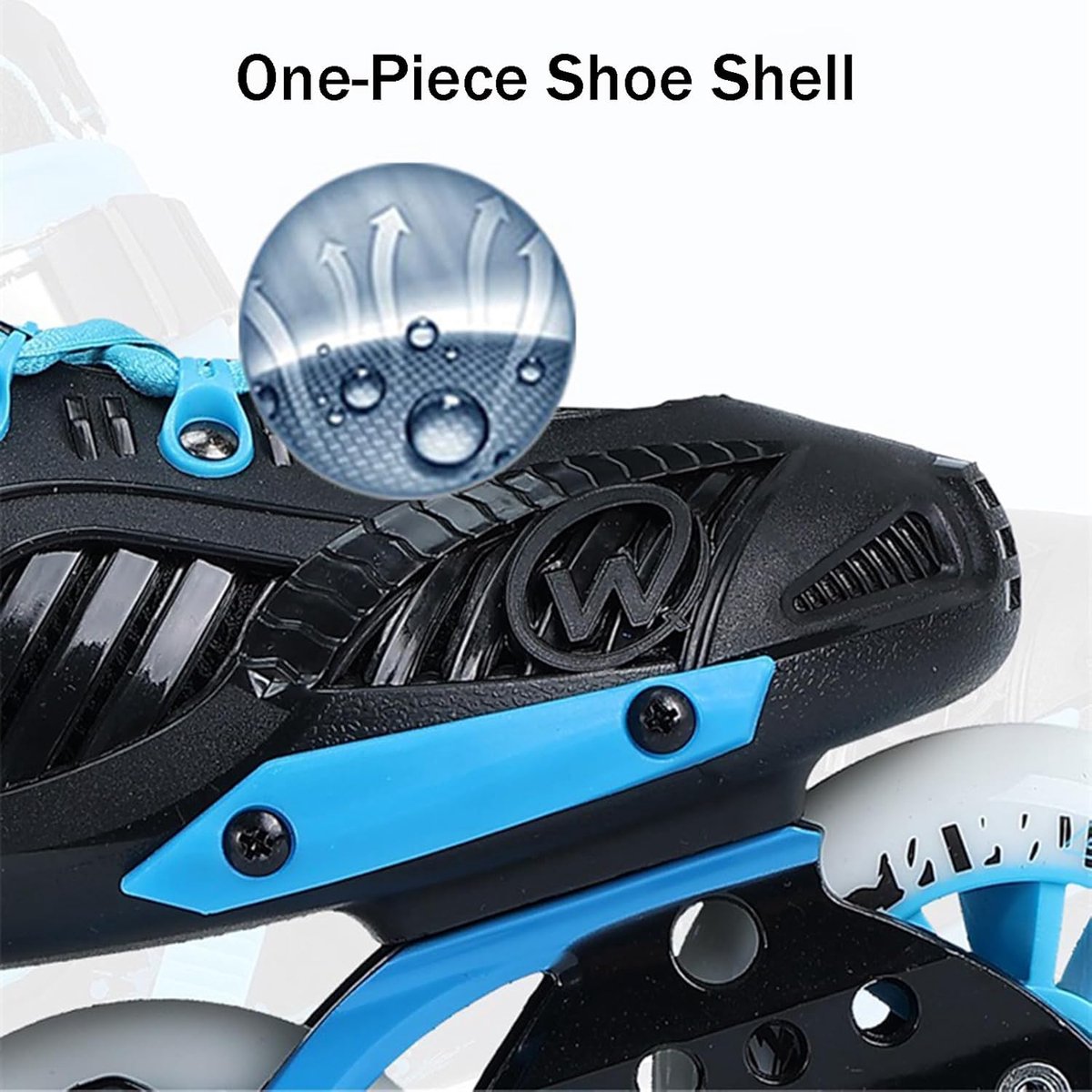 Inline Skates - Rolschaatsen Volwassenen - Fitness Training - Grote 110mm Wielen - Maat 39 - Blauw