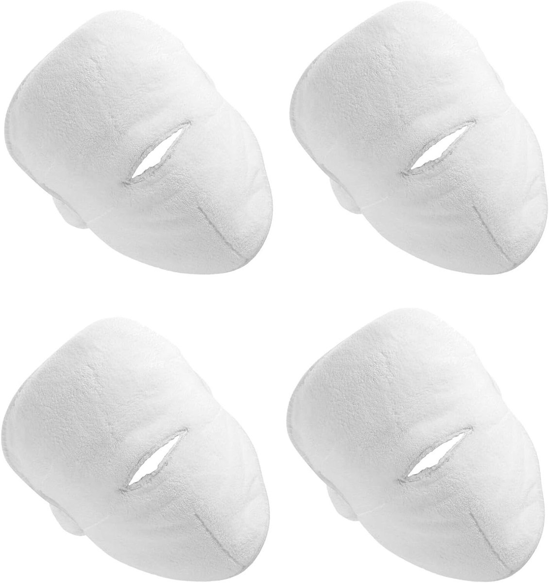 Gezichtsstoomhanddoeken - Gezichtsmasker handdoekjes - Gezichtsverzorging thuis - Met elastische band - 23 x 23 cm - Wit