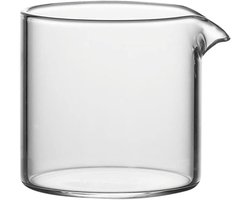 Melkopschuimkan Glas - Koffiemelk Bekertje - Koffie Bereiden - Adelaarsbek Ontwerp - 120 ml - Helder