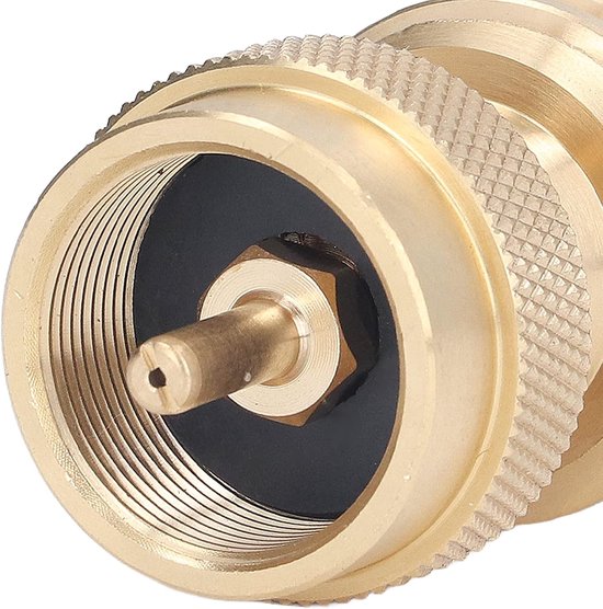 Propaan Tank Adapter, Kleine Messing Navulklep Gas Tank Converter Universele Mini Propaan Vul Adapter Fles Voor Camping, BBQ — afbeelding 4