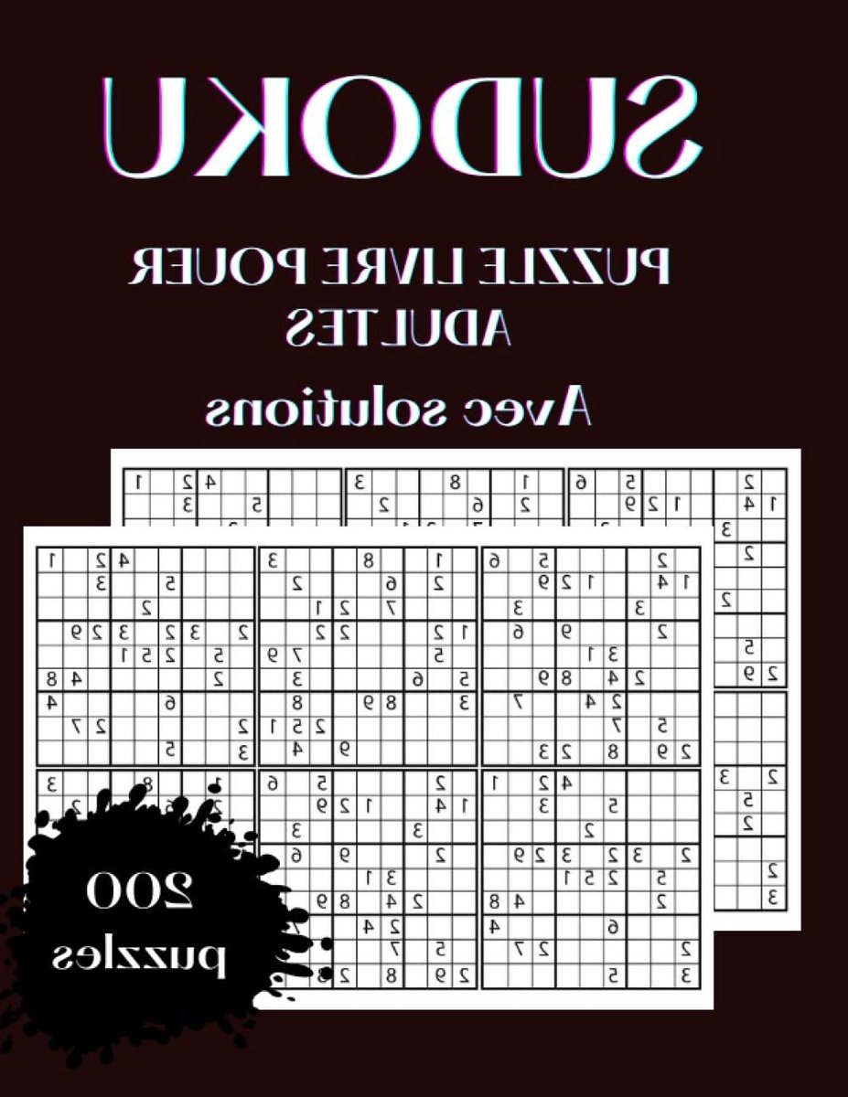 Sudoku Puzzelboek - Hersenkrakers - Mentale Training - 200 Puzzels - A4 Formaat - Zwart Wit