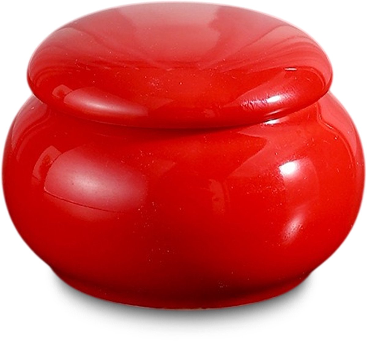 Akerz Keramische Mini Urn Rood – 45 ml – Herinneringsurn voor As – Inclusief Beschermzakje – Discreet Aandenken