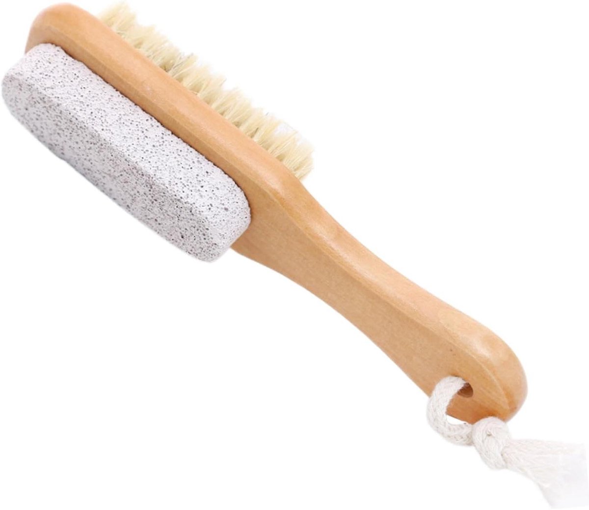 Voetverzorgingsborstel - Hielvijl - Voeten Verzorgen - Dubbele Functie - 17 cm - Natuurlijk
