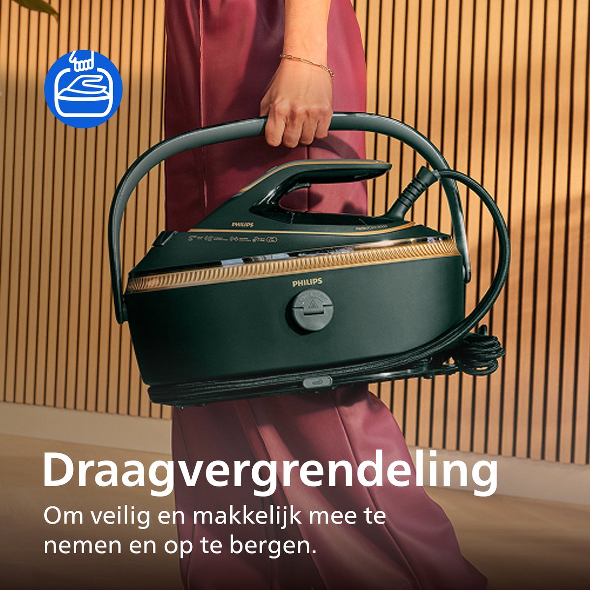 Philips PerfectCare 8000 Serie Stoomgenerator – Tot 210 g/min TurboPower Stoom - 750 g Stoomstoot - Geen Schroeiplekken (OptimalTEMP) - 1,4L Afneembaar Reservoir - Automatisch & Verticaal Stomen - PSG8200/70 thumbnail 7