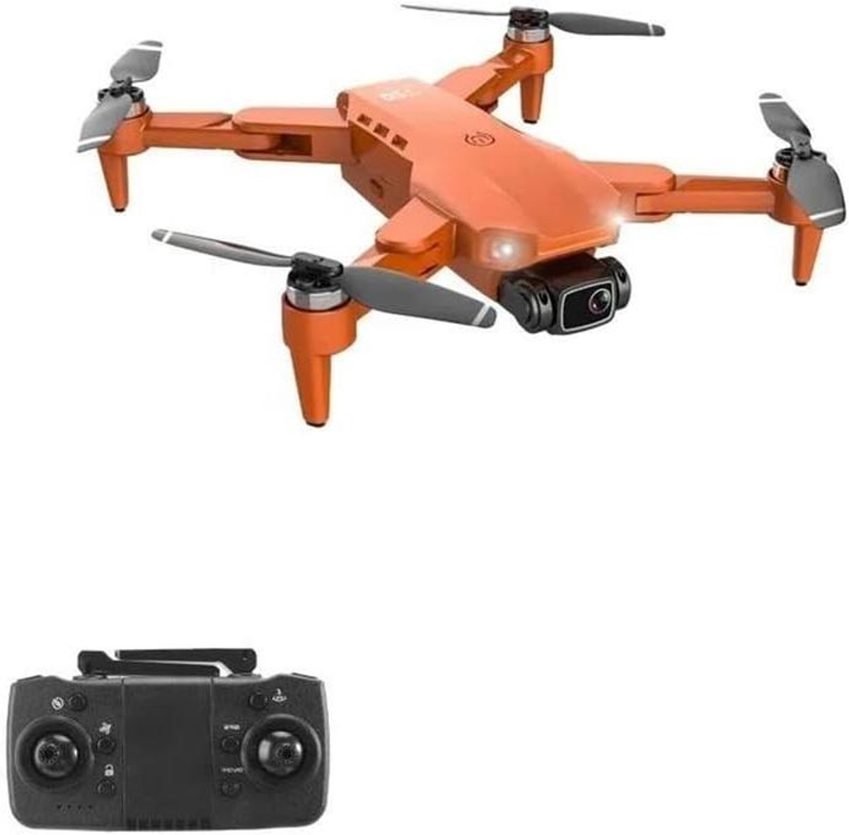 Opvouwbare Drone - RC Quadcopter - Luchtfotografie Maken - GPS & Dubbele Camera - 1200m Bereik - Oranje