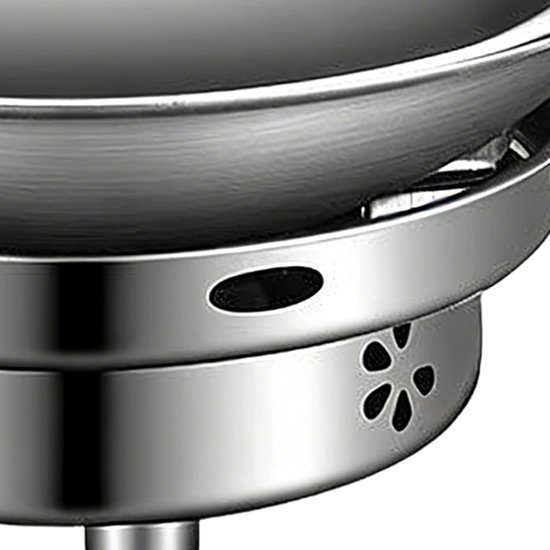 Roestvrijstalen pannenset - Kookpot met deksel - Buiten koken - Instelbare vlamcontrole - 134 x 307 cm - Zilver — afbeelding 3