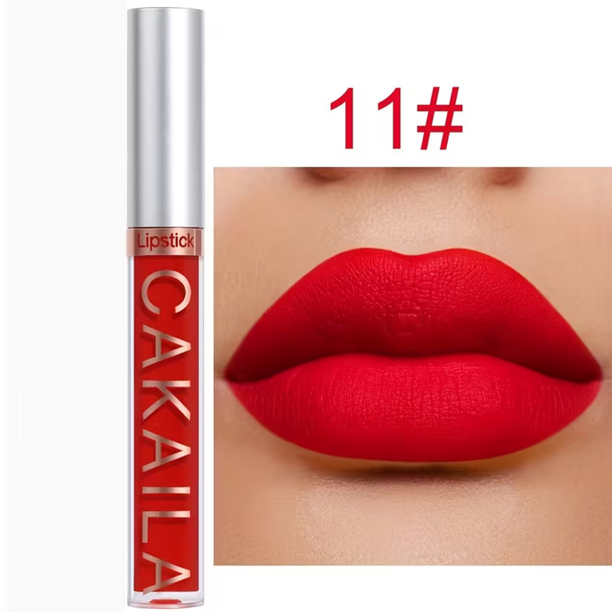Matte Lippenstift Klassiek Rood – Waterproof Lipstick – Langhoudende Vloeibare Lippenstift – Transferproof Lip Glaze