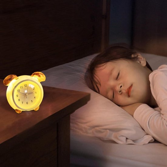Wekkers met licht - Zonsopgangwekker kinderwekker - Nachtkastje decoratie - 3 in 1 functie - 95 x 125 cm - Wit — afbeelding 4