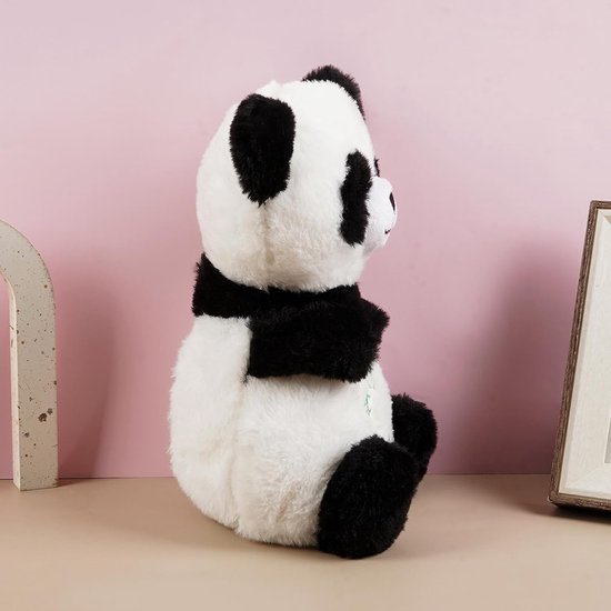 Slapende Panda Pluche - Knuffel Dieren - Rustgevende Slaap - Met Geluid En Licht - 30x17x5 cm - Panda van Merkloos — afbeelding 3