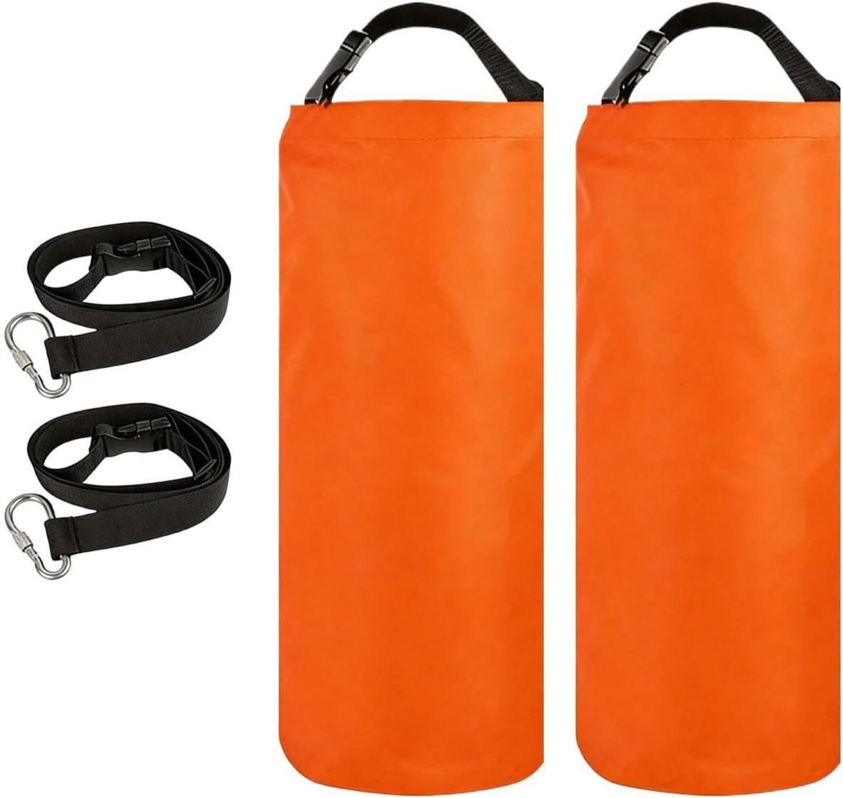 Tent Verzwaringszakken - Luifel Zakken - Stabiliteit Buiten - Eenvoudige Montage - 2 stuks 11 kg - Oranje