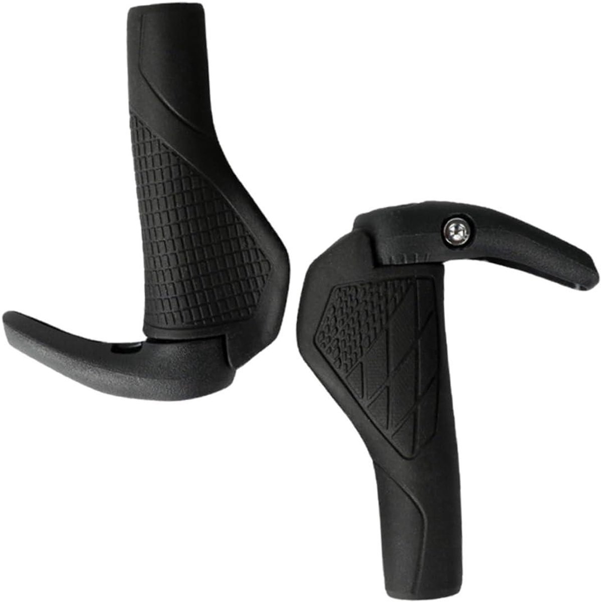 Fiets Handvat Gripset - Stuur Handgrepen - Comfortabel Fietsen - Antislip Ontwerp - 14 centimeter - Zwart