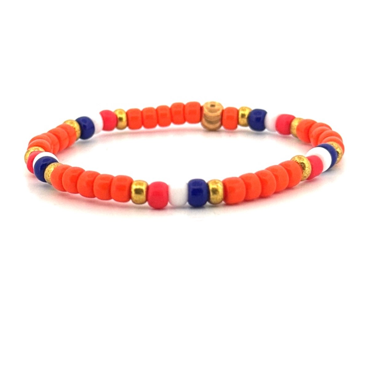 Jongens - Meisjes - armband WK2026 voetbal nederlands elftal 4mm - Ibizamen KIDS