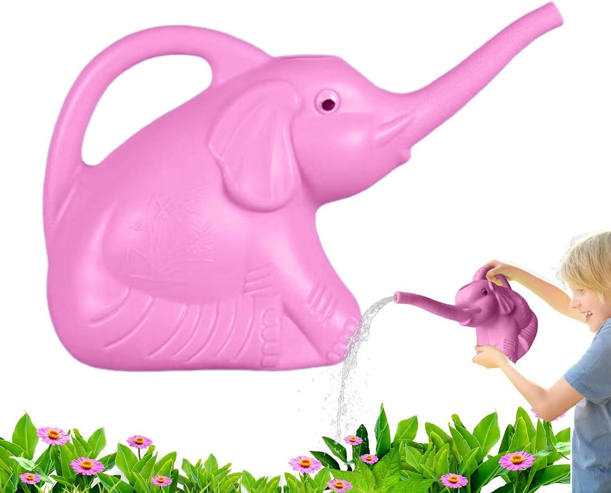 Kinder Gieter - Kleine Tuingieter - Planten Water Geven - Lichtgewicht Ontwerp - 13x19x13 cm - Roze