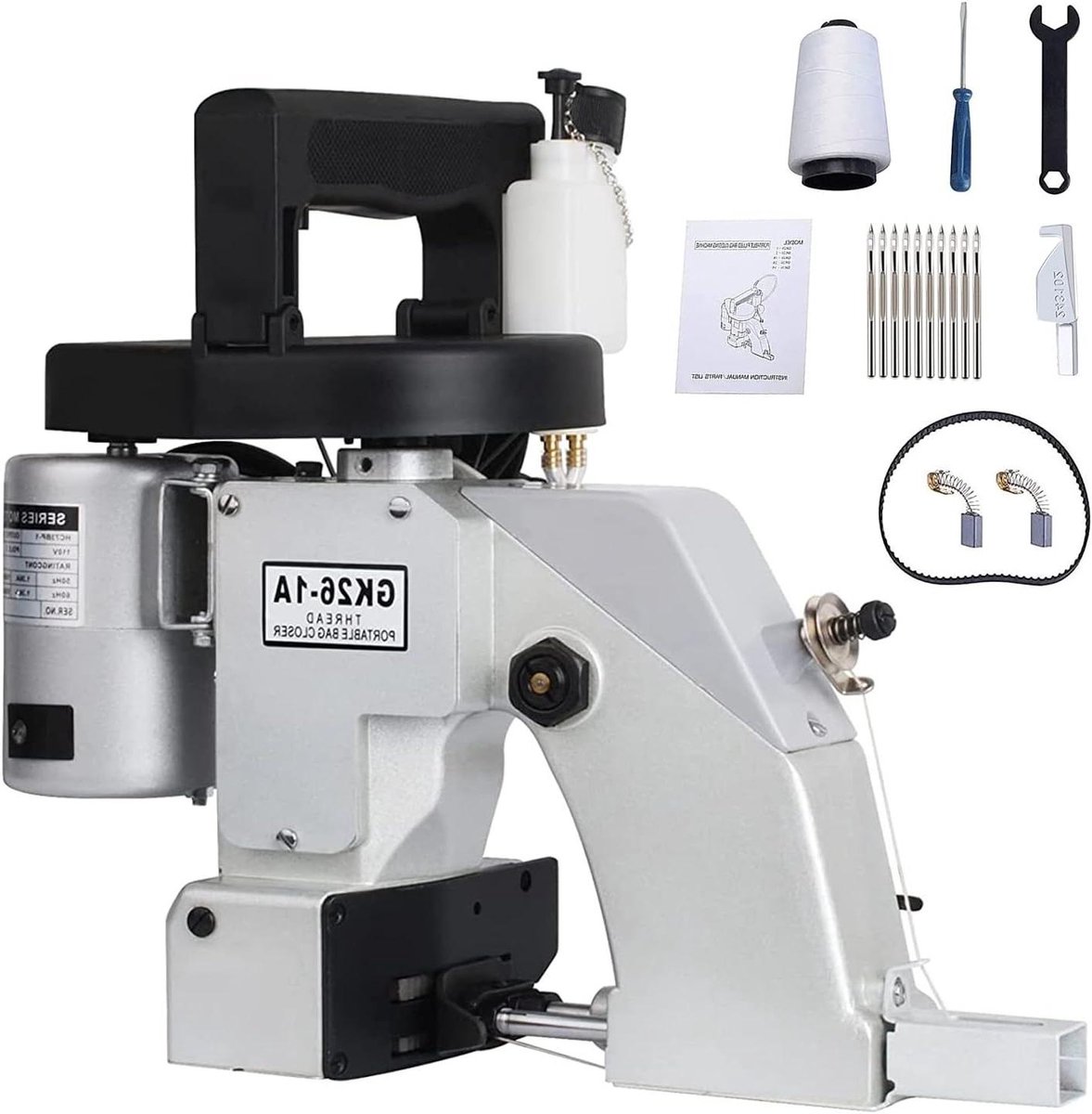 Elektrische Zak Naaimachine - Sluitmachine Verpakking - Zakken Sluiten - Krachtige Motor - 8000 Gram - Grijs