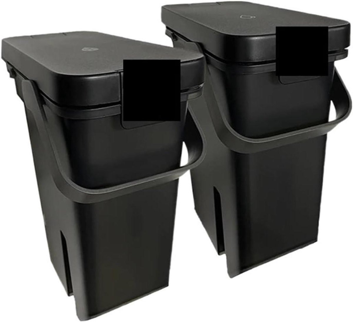 Vuilwatertank Onderdelen - Robotstofzuiger Accessoires - Efficiënt Schoonmaken - Hoge Kwaliteit Materiaal - 2 Stuks - Zwart