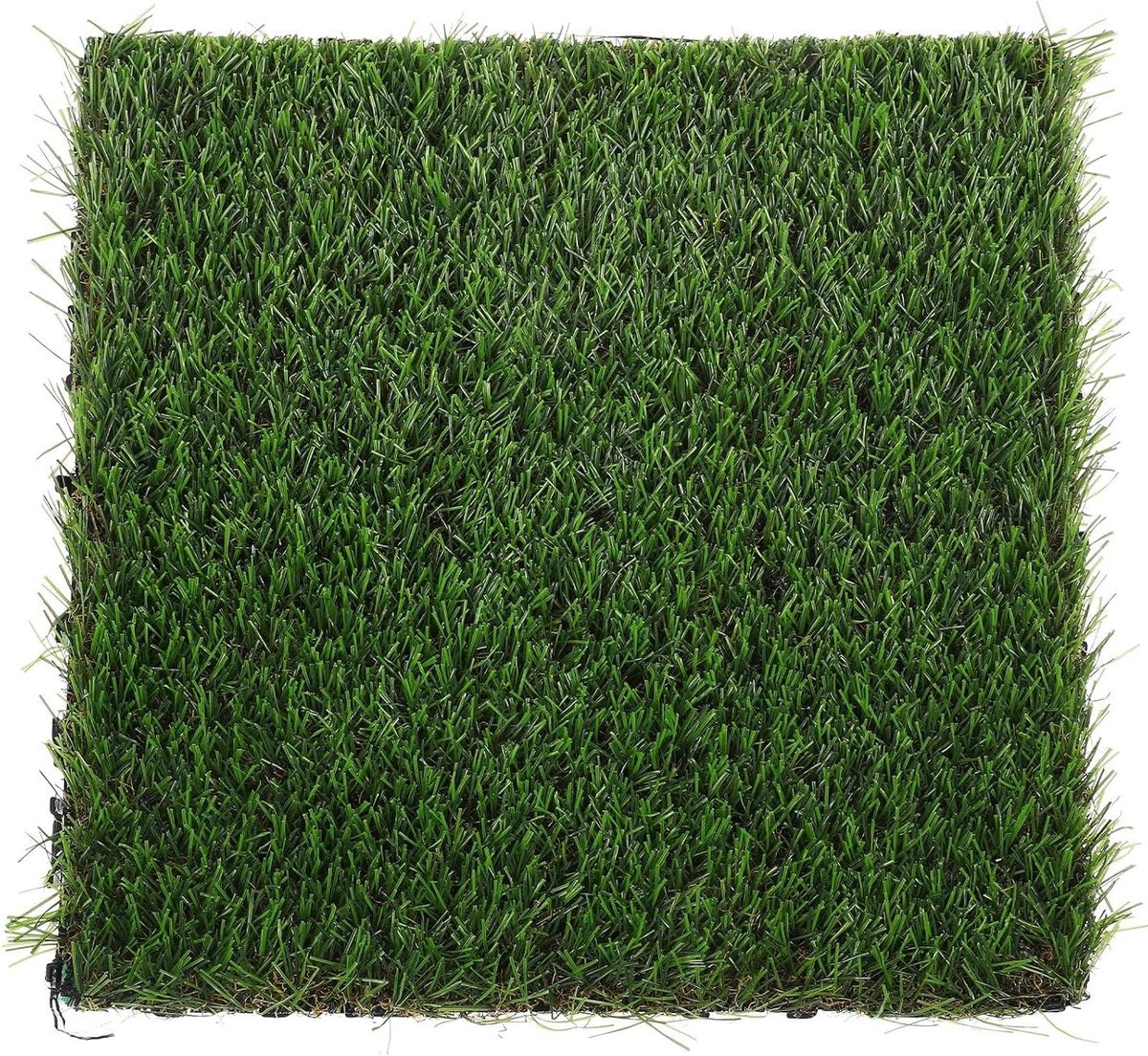 Kunstgras Tegels - Balkon Vloerbedekking - Tuin Decoratie - In elkaar grijpend Ontwerp - 30 x 30 cm - Groen