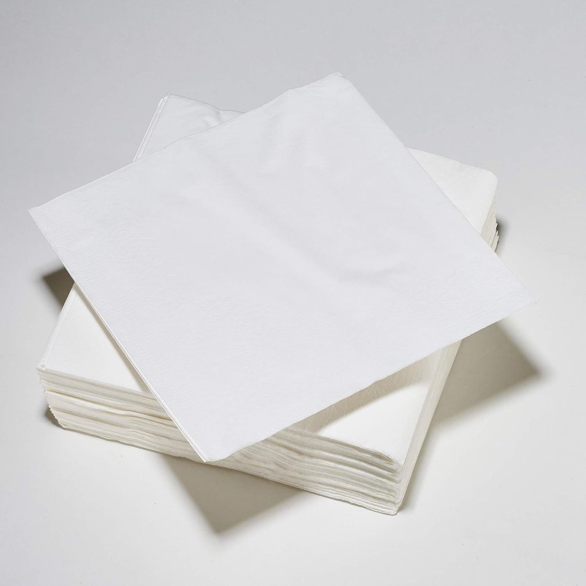 Servetten Papieren - Servetten - Tafel Servetten - Papier - Papieren Wegwerp Servetjes - Feestservetten - Voorjaar Servetten - Lunch/Diner Tafel Decoratie - 3 Laags - Wit - 25 x 25 cm - 50 Stuks - van Imperatoris
