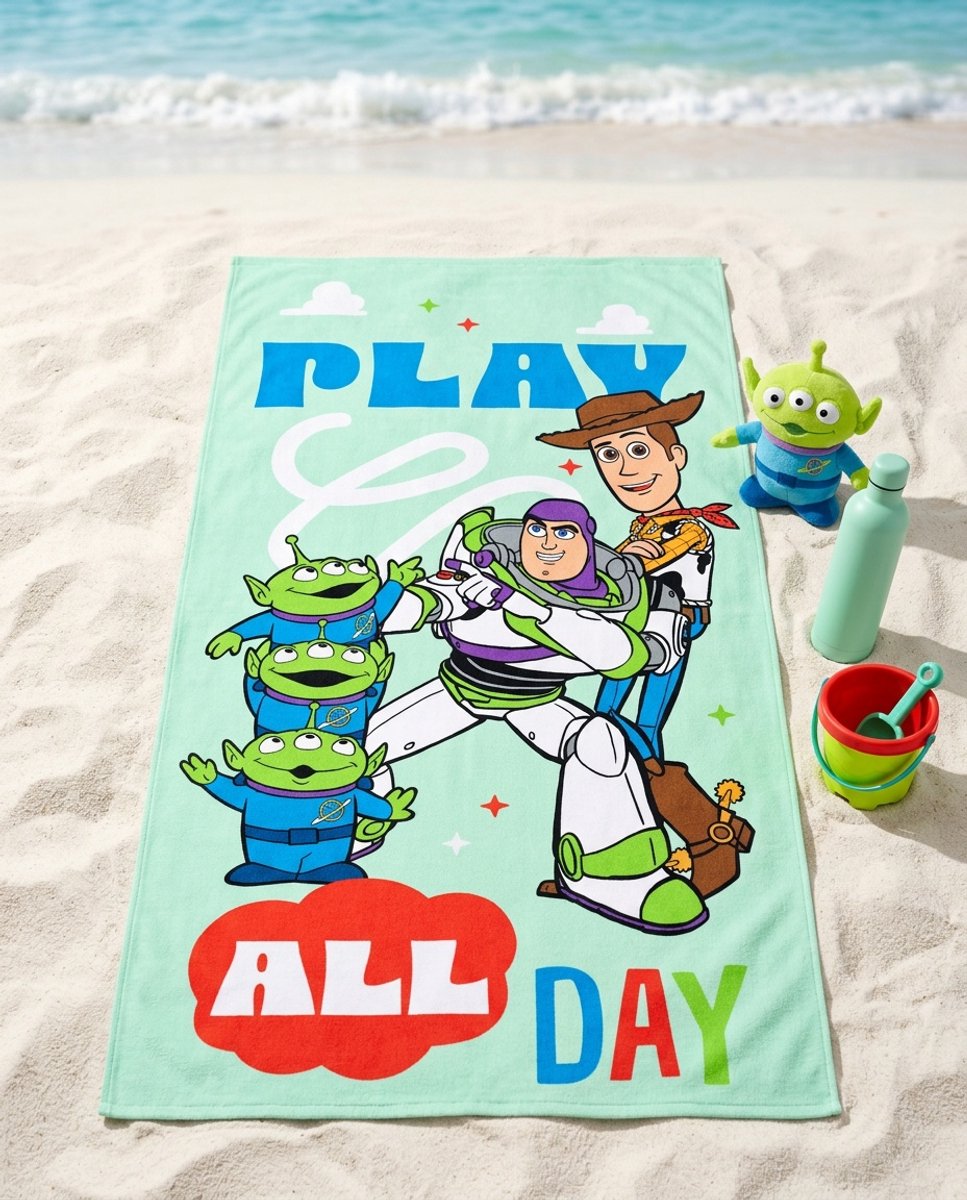 Toys Story play all day strandlaken 70 x 140 cm polyester