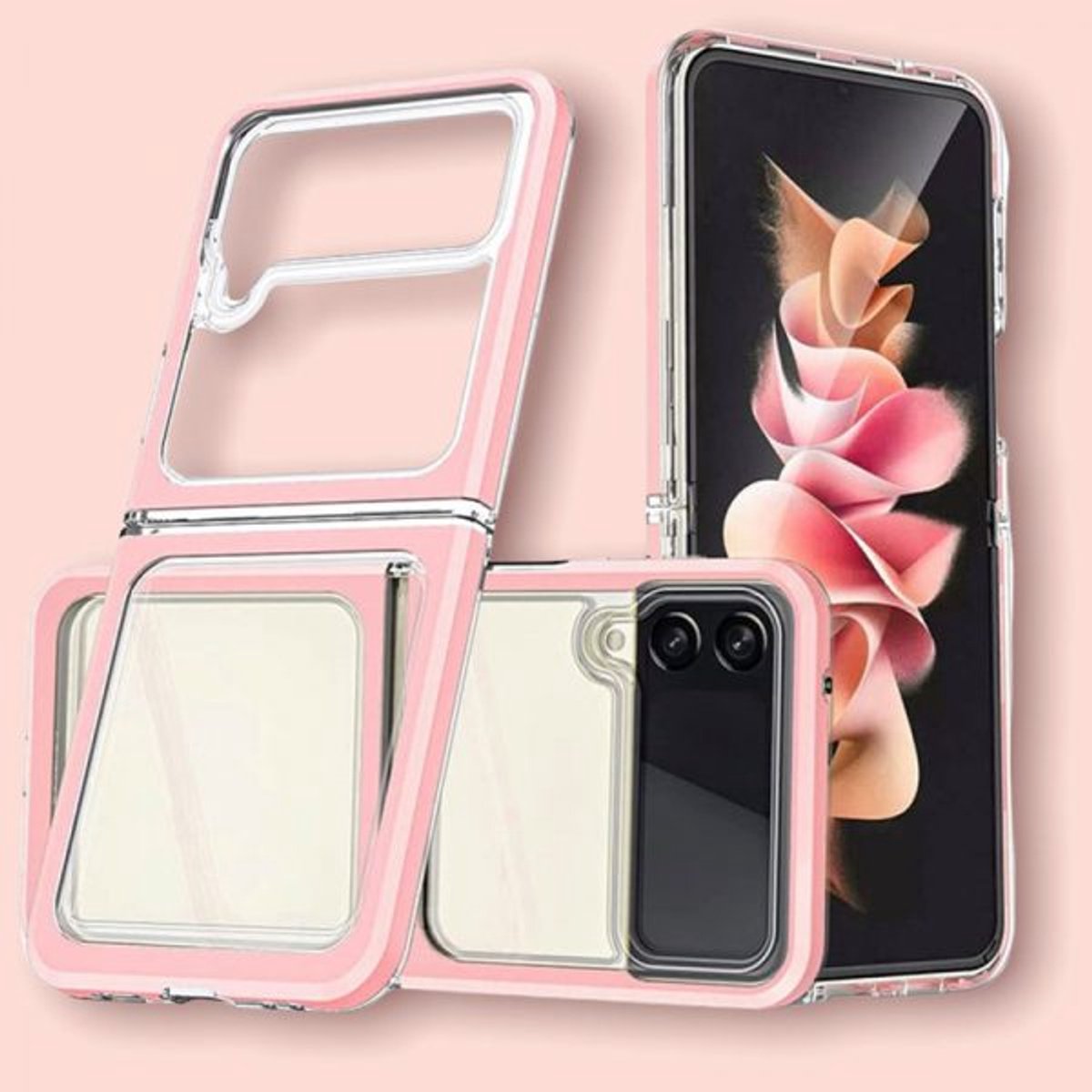 Samsung Galaxy Z Flip 3 5G Transparant Antishock Achterkant Hoesje