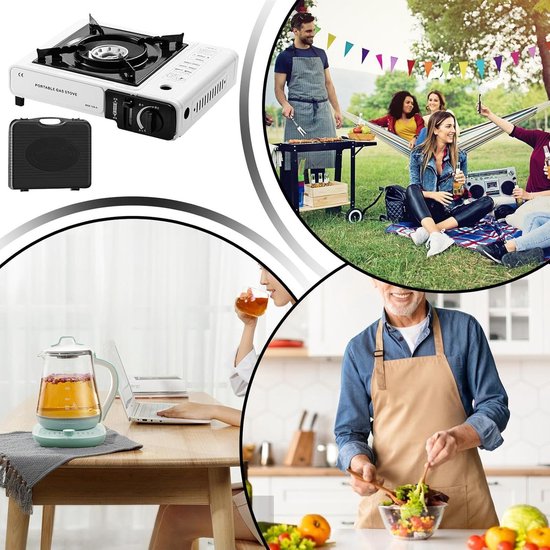 Draagbaar Campingfornuis - Outdoor Brander - Koken in Open Lucht - Snelle Verwarmingstechnologie - 35 x 30.5 x 9 cm van Draagbaar — afbeelding 4