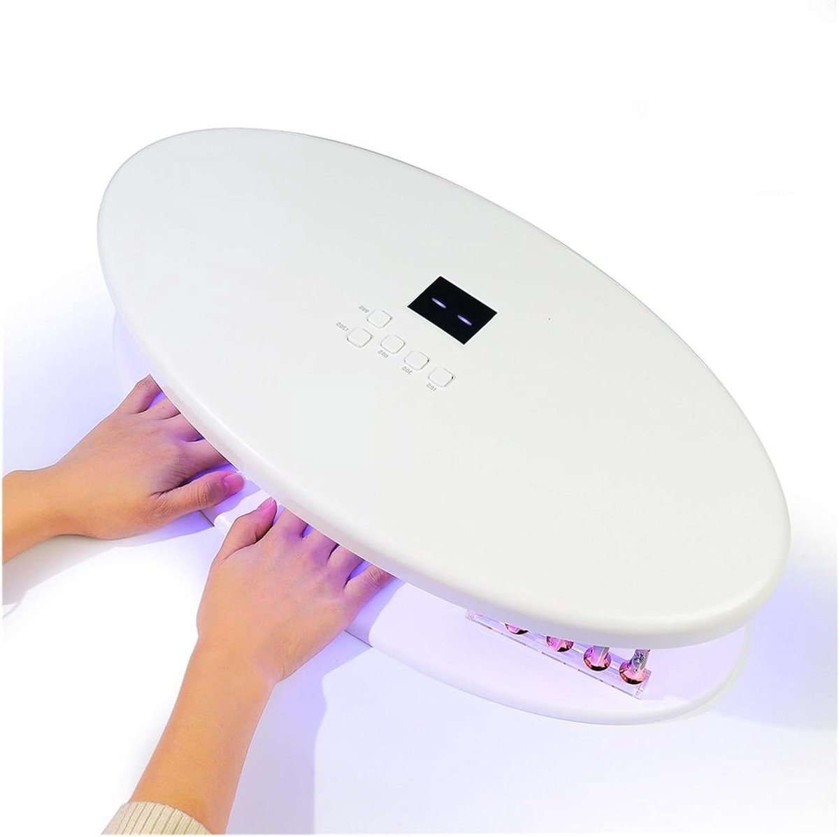 Nagellamp UV LED - Nageldroger Manicure - Gelnagels Uitharden - 96 Lampkralen Gelijkmatig - 24 x 24 x 11 cm