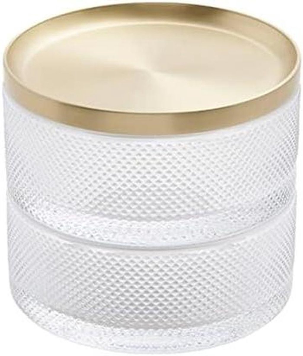 Sieradendoos - Opbergkoffer Organizer - Sieraden Opbergen - Twee Lagen - 12.7 x 12.7 cm - C