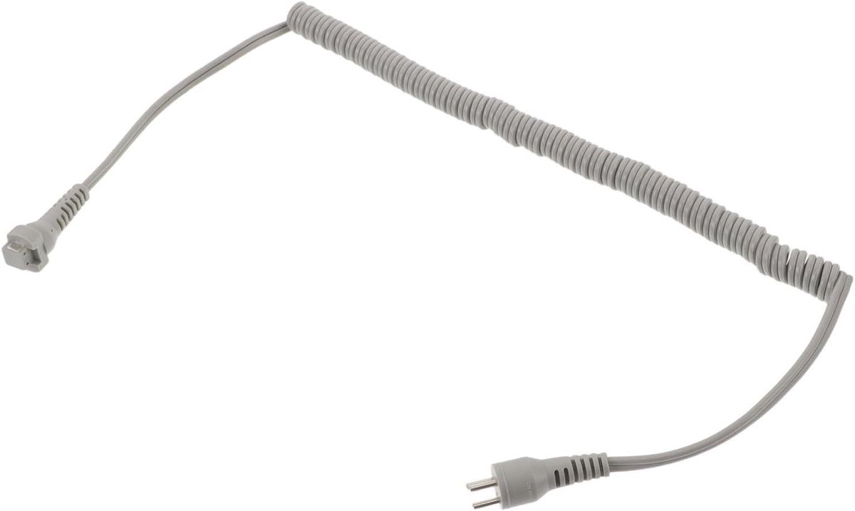 Vervangingssnoer Nagelfrees - Manicure Handstuk Kabel - Professioneel Gebruik - Flexibele Spiraalkabel - 62 cm Lengte - Grijs